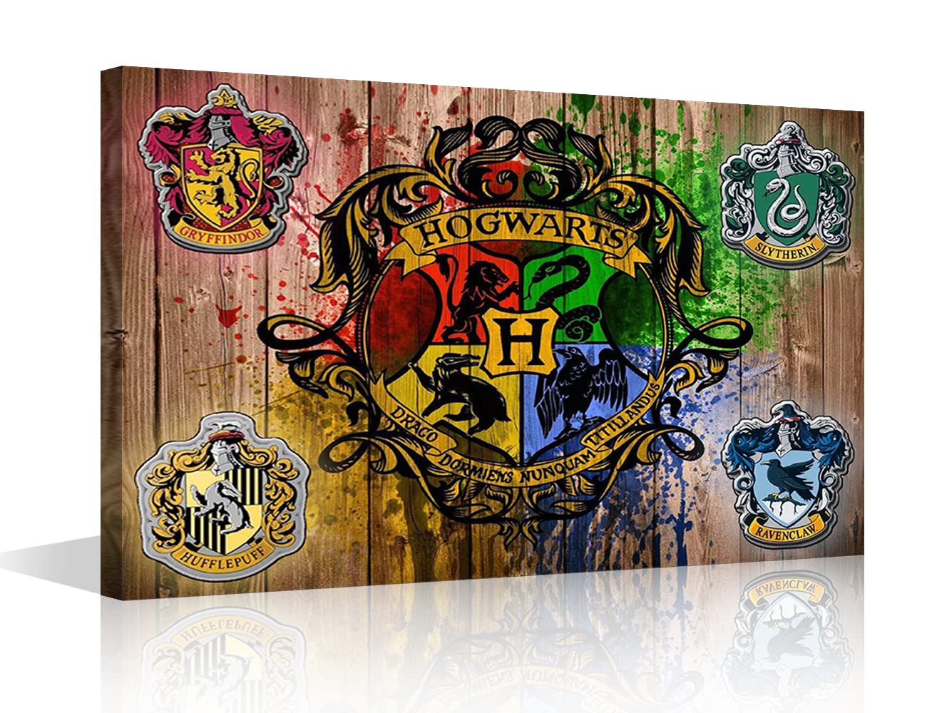 Canvas Wall Art Magic Badge Wall Decor Giclee Painting Children's Canvas Prints Framed Artwork for Living Room Bedroom Office Pictures Posters 8x12inch (20x30cm)