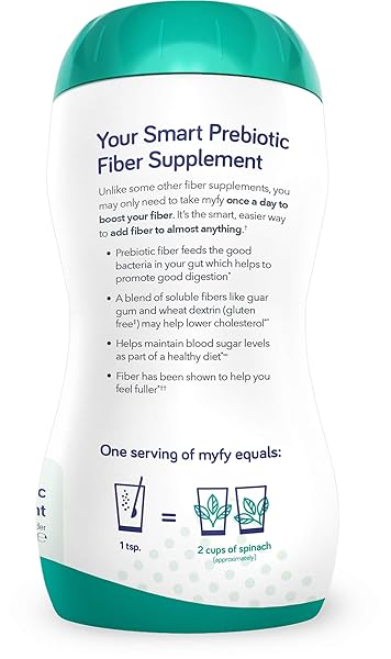 MYFY NATURAL PREBIOTIC FIBER SUPPLEMENT POWDER – CLEAR, SOLUBLE, DAILY DIGESTIVE SUPPORT FOR GUT HEALTH & REGULARITY – NON-GMO, TASTE-FREE, SUGAR-FREE, GLUTEN-FREE – 10.6OZ (60 SERVINGS)