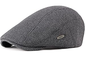 EKMTBJXY Mens Flat Cap Newsboy Gatsby Beret Hat Hunting Cabbie Driving Cap Adjustable Ivy Irish Hats