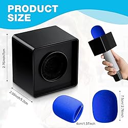 4 Pcs Microphone Flag Station ABS Interview Mic