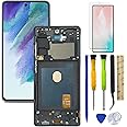 HQB-STAR Galaxy S20 FE 5G OLED Screen Replacement for Samsung S20FE Screen Replacement LCD Display Touch Screen Digitizer SM-G781U1/DS 6.5 inch Black with Frame+Tools