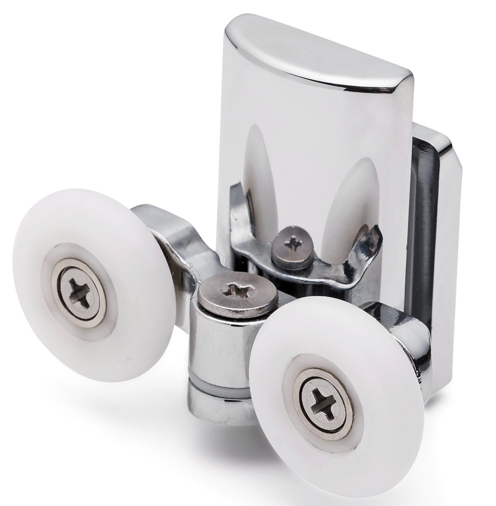 2 x L067 ShowerPart Zinc Alloy Shower Door Bottom Rollers For Sliding Shower Door Replacement Parts Stainless Steel With Brass Axis Wheel Diameter 23mm 6mm thick glass. Wheel Thickness 5.8mm