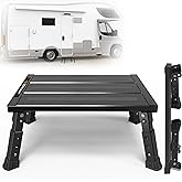 DEPSUNNY Adjustable RV Step Stool, 3-Step Height Adjustment, Foldable Legs, Wide Anti-Slip Surface,Supports Up to 1,000 lb, P