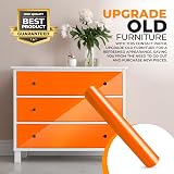 vgoltd Glossy Self-Adhesive Vinyl Wrap Orange 60x200 cm view 7