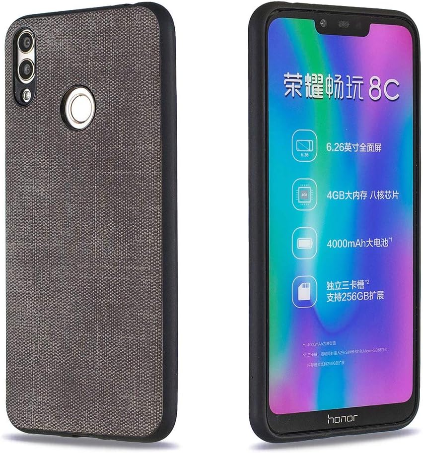 FlipBird Huawei Honor 8C Case for Boys for Man, Soft & Flexible TPU Slim Fit Shockproof Protective Phone Cover Cases for Huawei Honor 8C Black