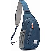 HALOVIE Anti Theft Crossbody Sling Bag RFID Travel Sling Backpack Lightweight Hiking Shoulder Chest Bag for Walking Work