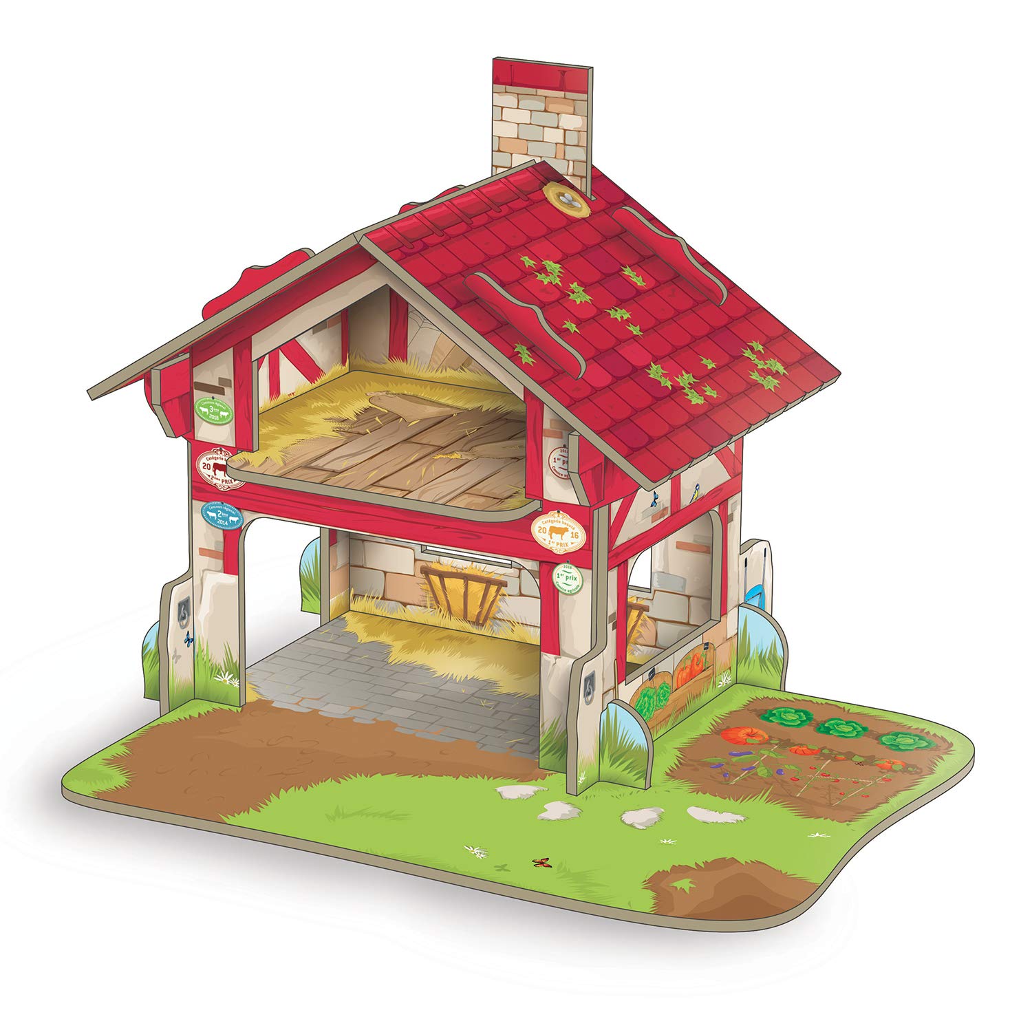 Papo - Mini Farm Playset Toy for Kids - Ages 3+ - Farm Life Collection - Creative Play Farming World - Gift Idea Toy for Girls and Boys
