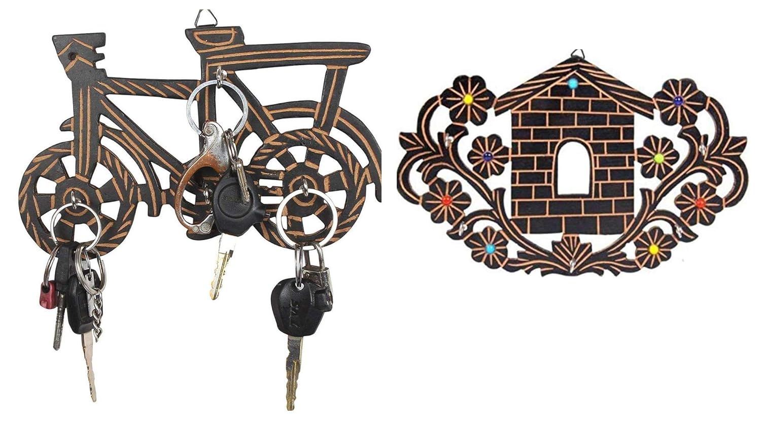 Nohunt Decorative Home Decor Wall Mounted Key Holder Modern Key