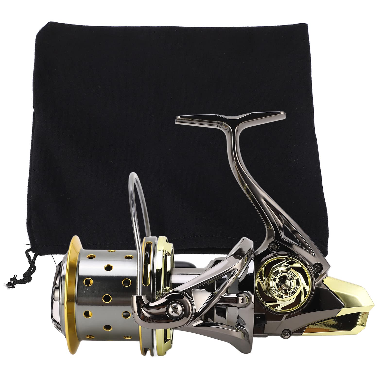 Pwshymi Rotating Reel Rotating Fishing Reel Sea Fishing Reel Metal Fishing Reel, for River Lake Sea Fishing Saltwater Three Models to Choose(GX10000) Fishingreel