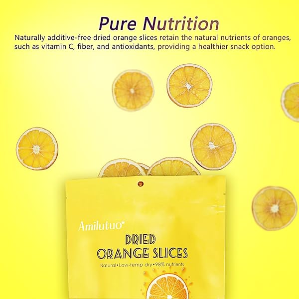 DRIED ORANGE SLICES, DEHYDRATED ORANGE SLICES, DEHYDRATED FRUIT, 250G/8.82OZ DRY ORANGE SLICES, NO SUGAR FREE, DRIED FRUITS FOR COCKTAILS, CAKES, CRAFTS,HOME DECOR,WREATH MAKING