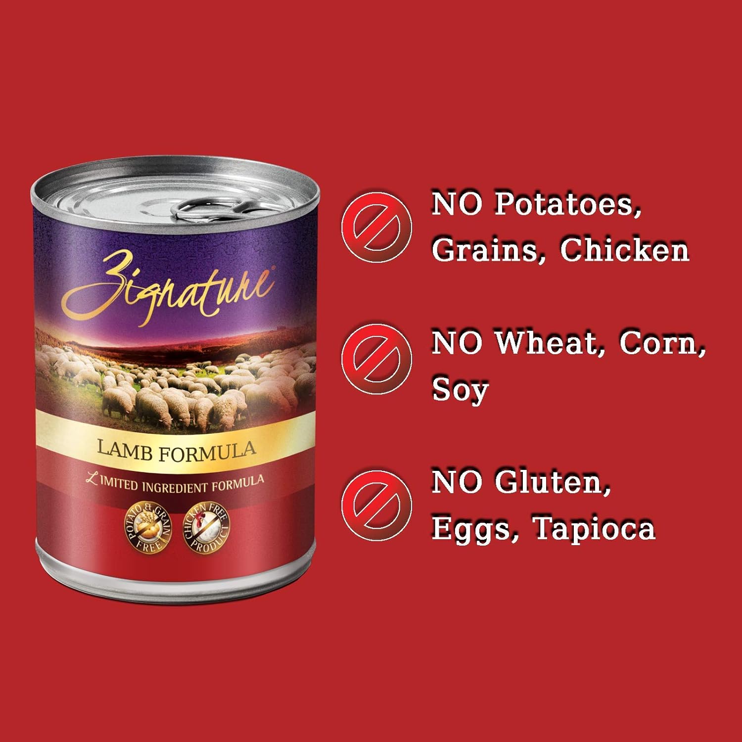 zignature canned dog food