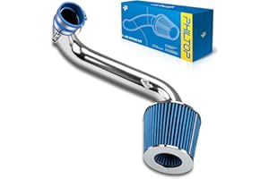 PHILTOP 2.5" Cold Air Intake Kit System Compatible with Honda Civic 2001 2002 2003 2004 2005 1.7L L4, High Performance, Blue