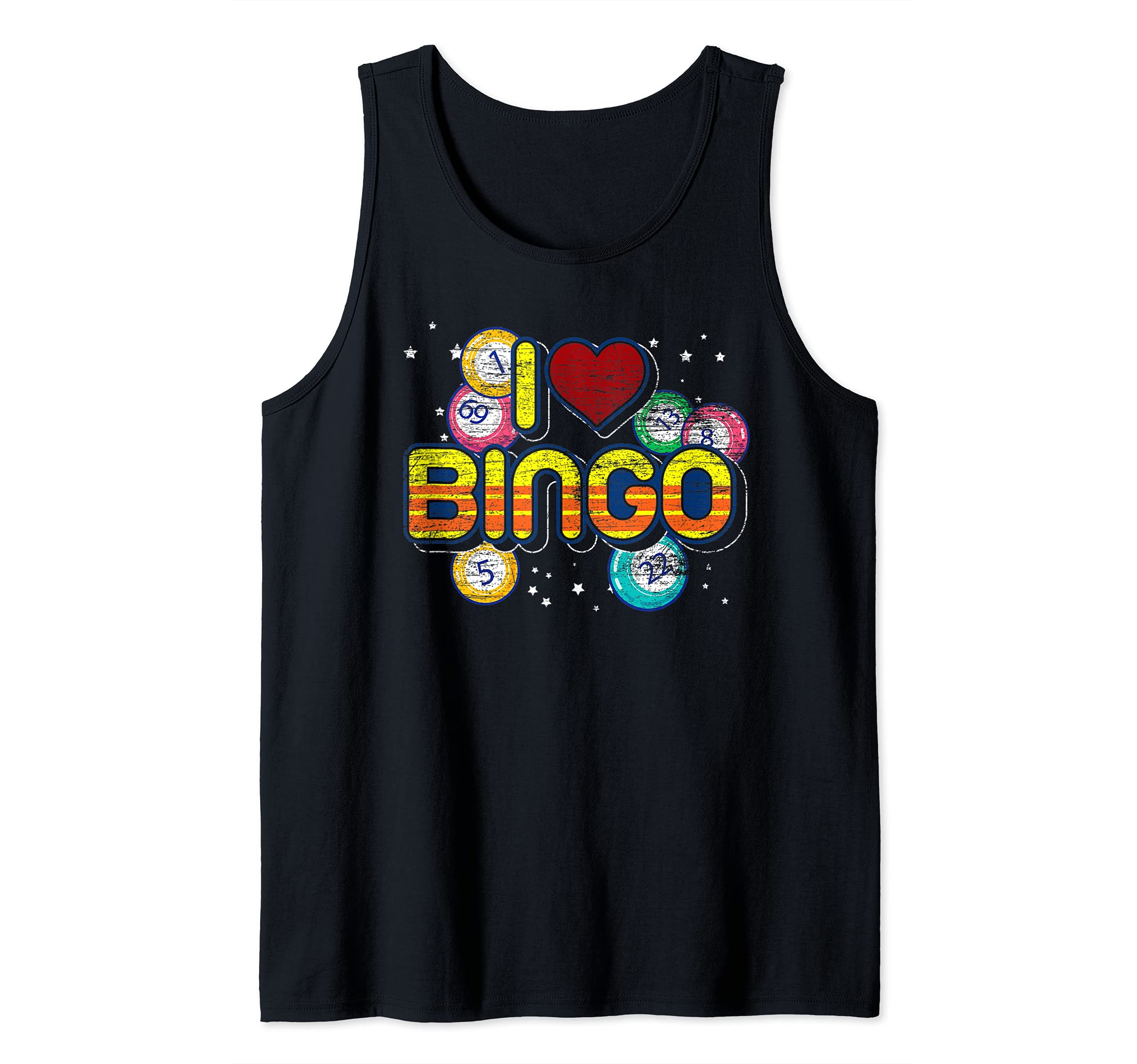 Lucky Bingo Player Gift Bingo Winner Lottery I Love Bingo Tank Top