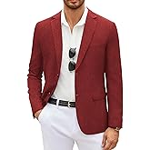 COOFANDY Men's Casual Blazer Lightweight Unlined Sport Coat Regular Fit Two Button Suit Jacket
