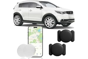 ZFSJTAG GPS Tracker for Vehicles, 2PCS Real Time GPS Tracker for Car Work with Find My (iOS Only), MINI Magnetic Car Tracker Device Hidden, No Monthly Fee, Waterproof