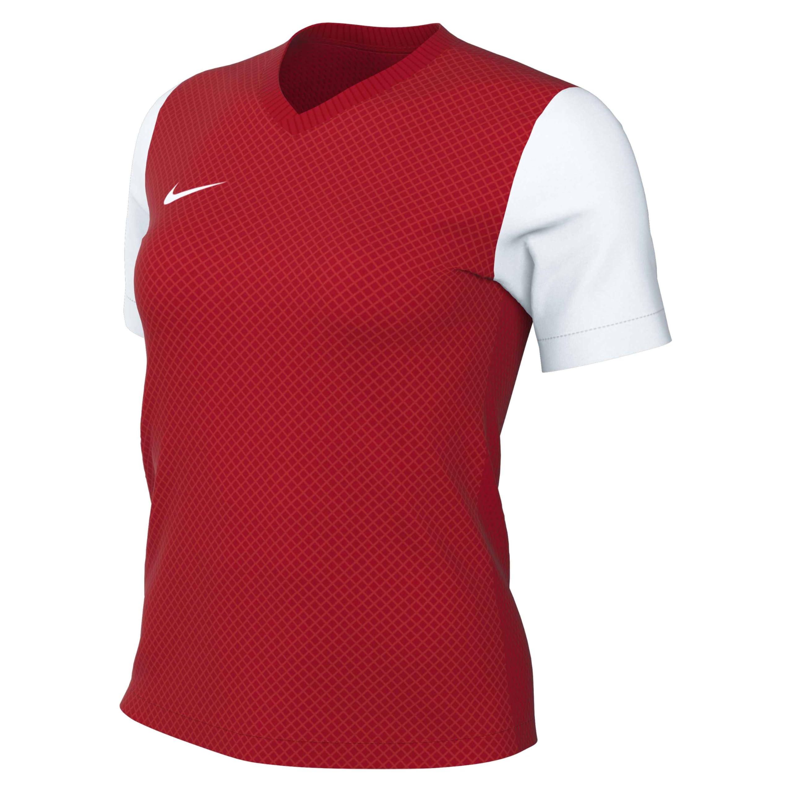 NIKE DH8233-657 W NK DF Tiempo PREM II JSY SS T-Shirt Women's University RED/White/White Size L