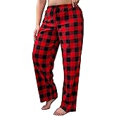 LANBAOSI Women's Pajama Pants Plus Size Soft Fleece Lounge Pants Sleepwear Bottoms for Women Drawstring PJ Pants Loungewear