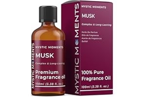 Mystic Moments | Musk Fragrance Oil - 100ml - Perfect for Soaps, Candles, Bath Bombs, Oil Burners, Diffusers and Skin & Hair 