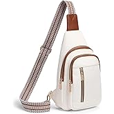 GAEKEAO Sling Bag for Women Crossbody Bags Vegan Leather Fanny Pack Chest Trendy Shoulder Bag for Travel Everyday Vacation