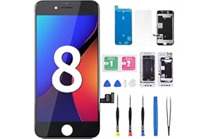 DGSCSMY for iPhone 8 / SE 2nd Generation Screen Replacement Black LCD Display for iPhone SE2 2020 3D Touch 4.7" Digitizer Full Assembly Repair Tools Fix Kit A1863 A1905 A1906 A2275 A2298 A2296