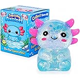 GSOOUOLD Axolotl Squishy Stress Ball, Soft TPR Fidget Toy for Kids Adults | Non-toxic soft TPR, slow rebound, satisfying squeeze, sensory stress relief toy for kids &amp; adults