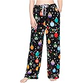 OLAOLA Christmas Pajama Pants for Men Women, Soft Pajama Bottoms with Pockets Cozy Pj Fleece Lounge Pants