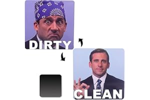 DBLOSP Clean and Dirty Magnet，Dishwasher Magnet Clean Dirty Sign Indicator，Reversible Dish Washer Sign, Double Sided Strong Kitchen Flip Indicator，Apartment Must Haves Kitchen Necessities