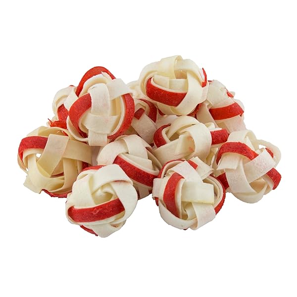 DINGO GOOF BALLS 15 COUNT, PREMIUM RAWHIDE TREATS FOR SMALL DOGS, MADE WITH REAL CHICKEN 15-COUNT