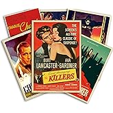 TYZZHOA Vintage Movie Posters for Theater Room Decor, 18x12 Inch Retro Room Aesthetic 80s 90s Posters, Dorm Room Decor, 6PCS 