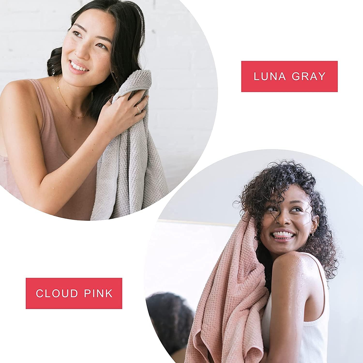 VOLO Hero Microfiber Hair Towel | Super Absorbent, Ultra-Soft, Fast Drying | Reduce Dry Time by 50% | Large, Premium Wrap Towel for All Hair Types | Anti-Frizz, Anti-Breakage, Hands-Free | Luna Gray: Kitchen & Dining