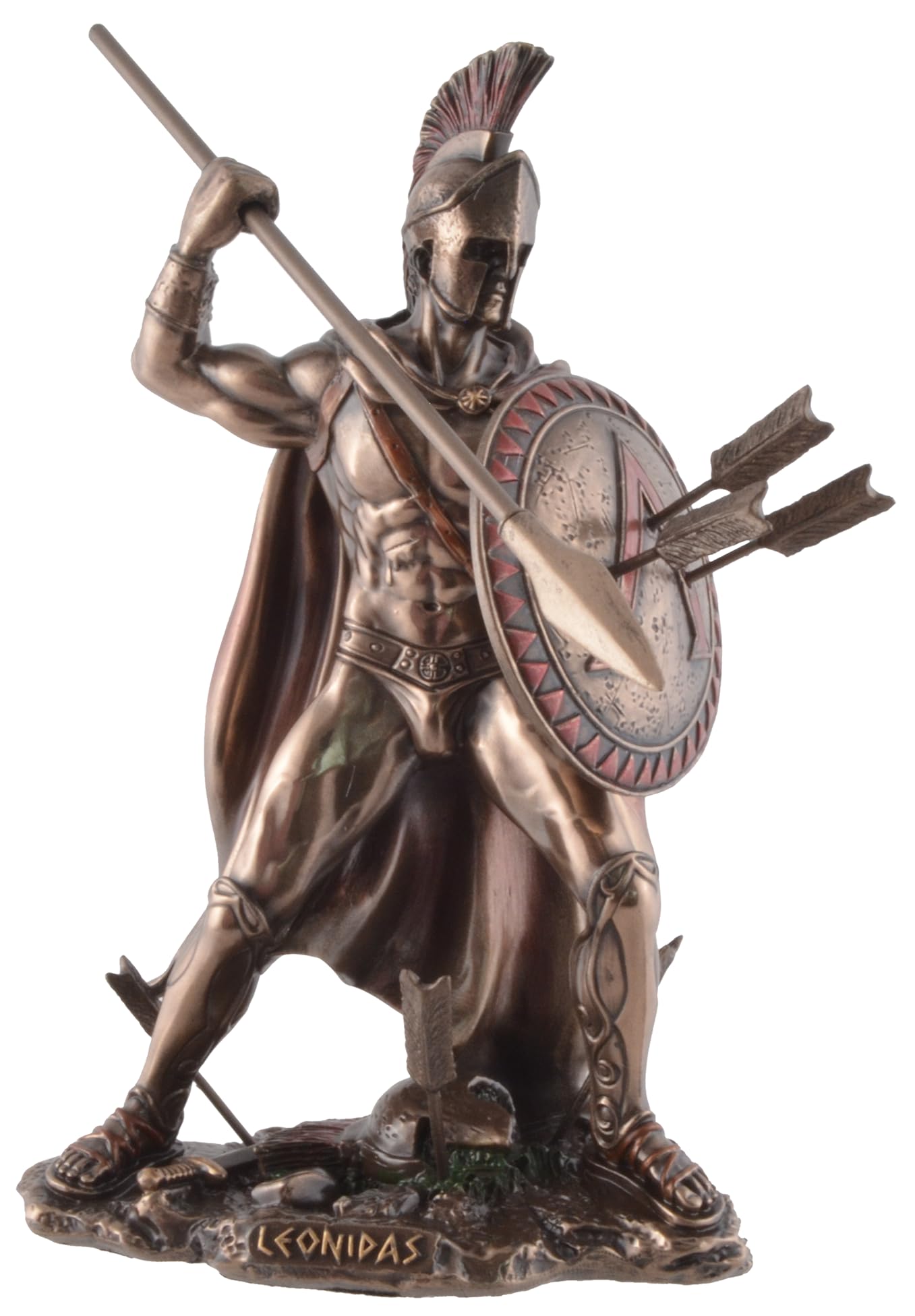 VOGLER Joh. Vogler GmbH Leonidas King of Sparta with Spear and Shield, Bronzed