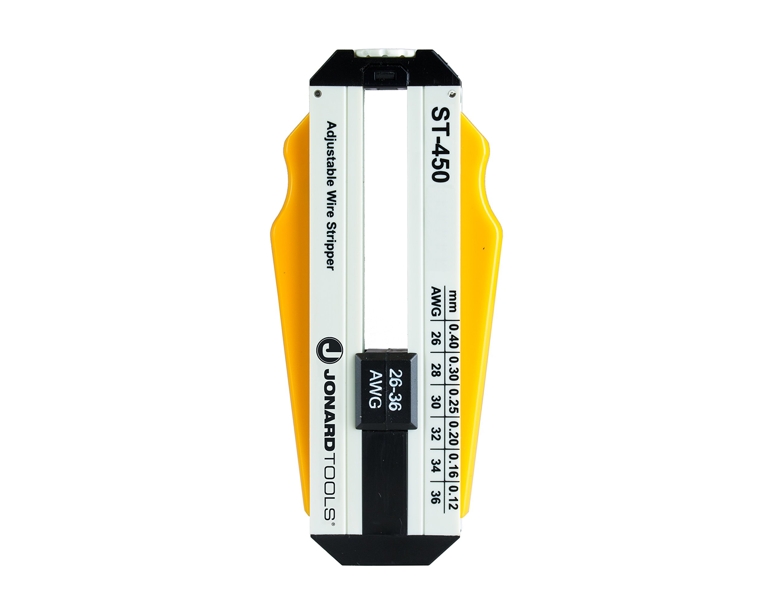 ST-450 ABS Adjustable Precision Wire Stripper, 26-36 AWG, 3-57/64" Length x 1-19/32" Height x 19/32" Thickness
