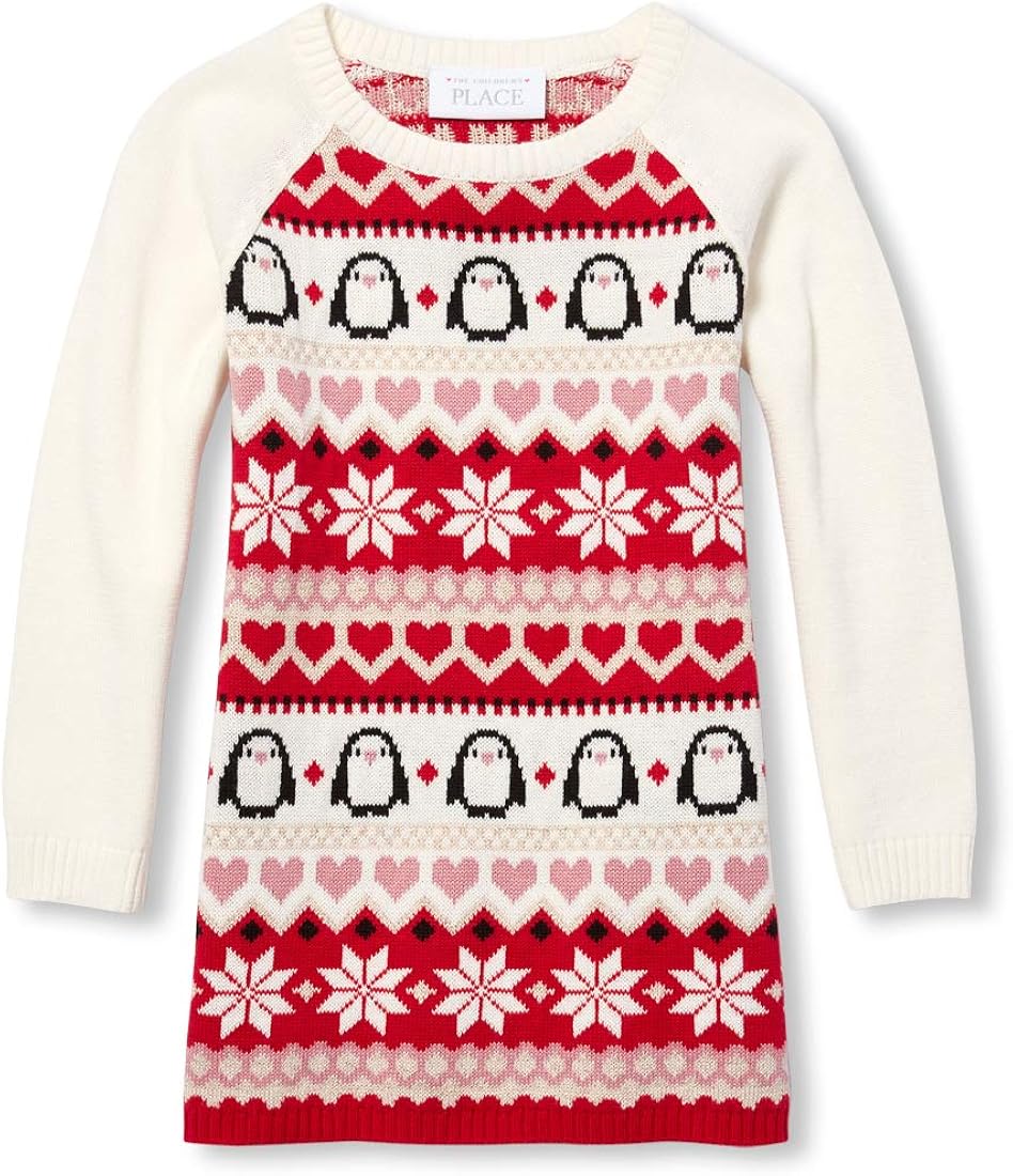 toddler red sweater dress