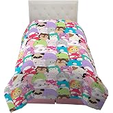 Squishmallows Bedding Super Soft Microfiber Reversible Comforter, Twin, (Official Licensed Product) by Franco