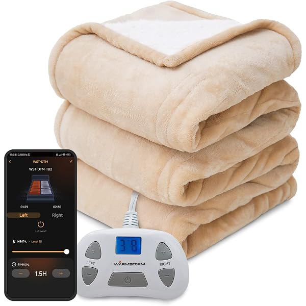 Amazon.com: Eddie Bauer | Wi-Fi Collection | Heated Electric Smart Blanket,  Alexa-Enabled, Ultra Plush, Full, Gray : Home u0026 Kitchen