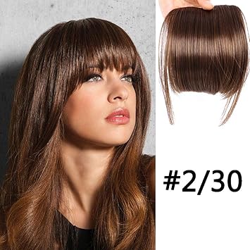 2 30 Leeons Clips In Hair Bangs Fringe Hair Extensions Clip On