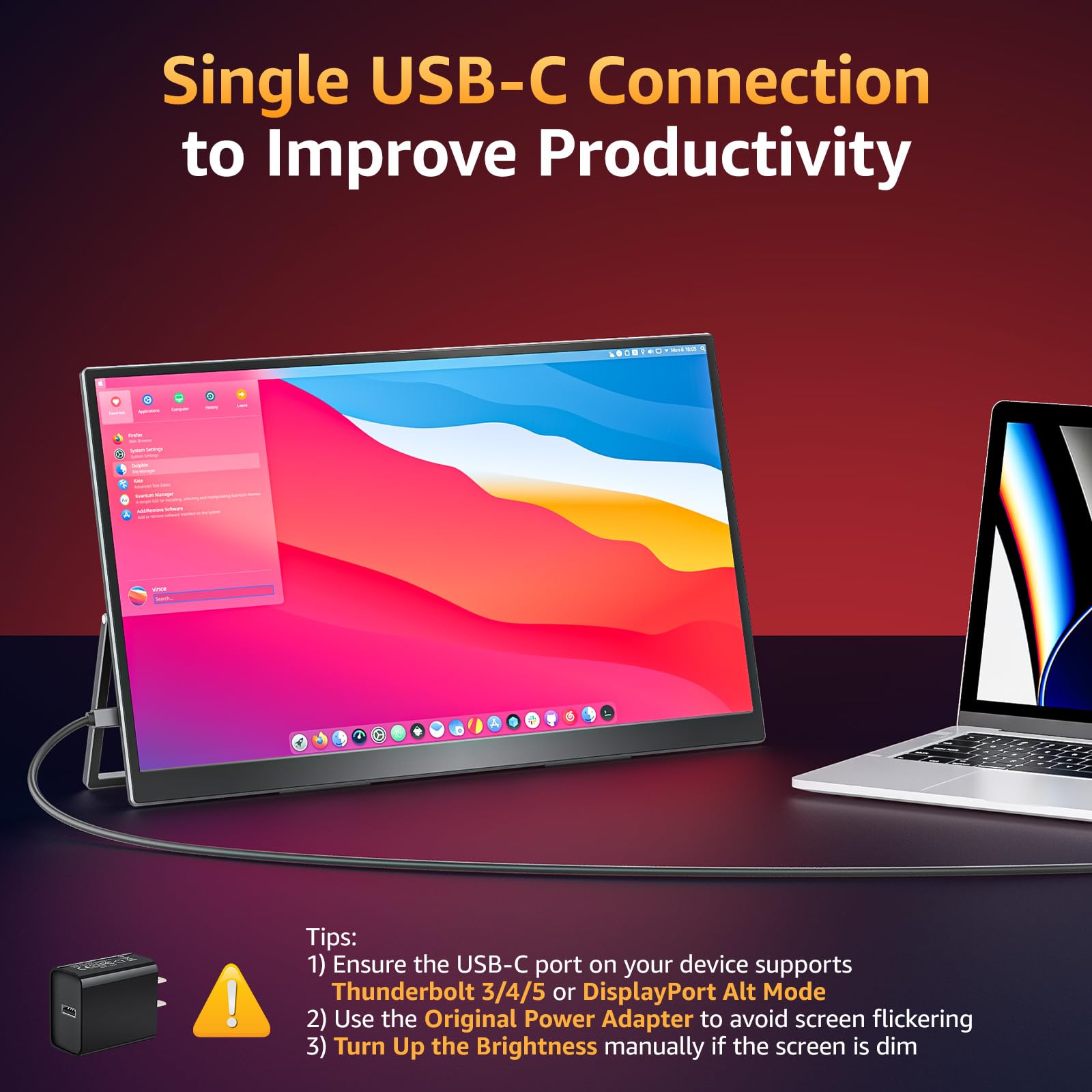 Portable Monitor 18.5