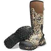 8 Fans Rubber Hunting Boots with 1000G Thinsulate Insulation,Next Camo Waterproof Rubber Mud Muck Boots with 5mm Neoprene for