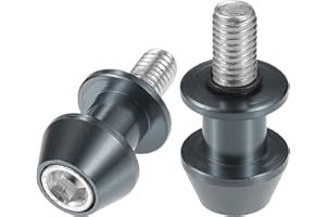 VekAuto 1 Pair Swingarm Spools, 10mm M10x1.5 CNC Swing Arm Spools Sliders Stand Universal for Motorcycle Durable Aluminum All