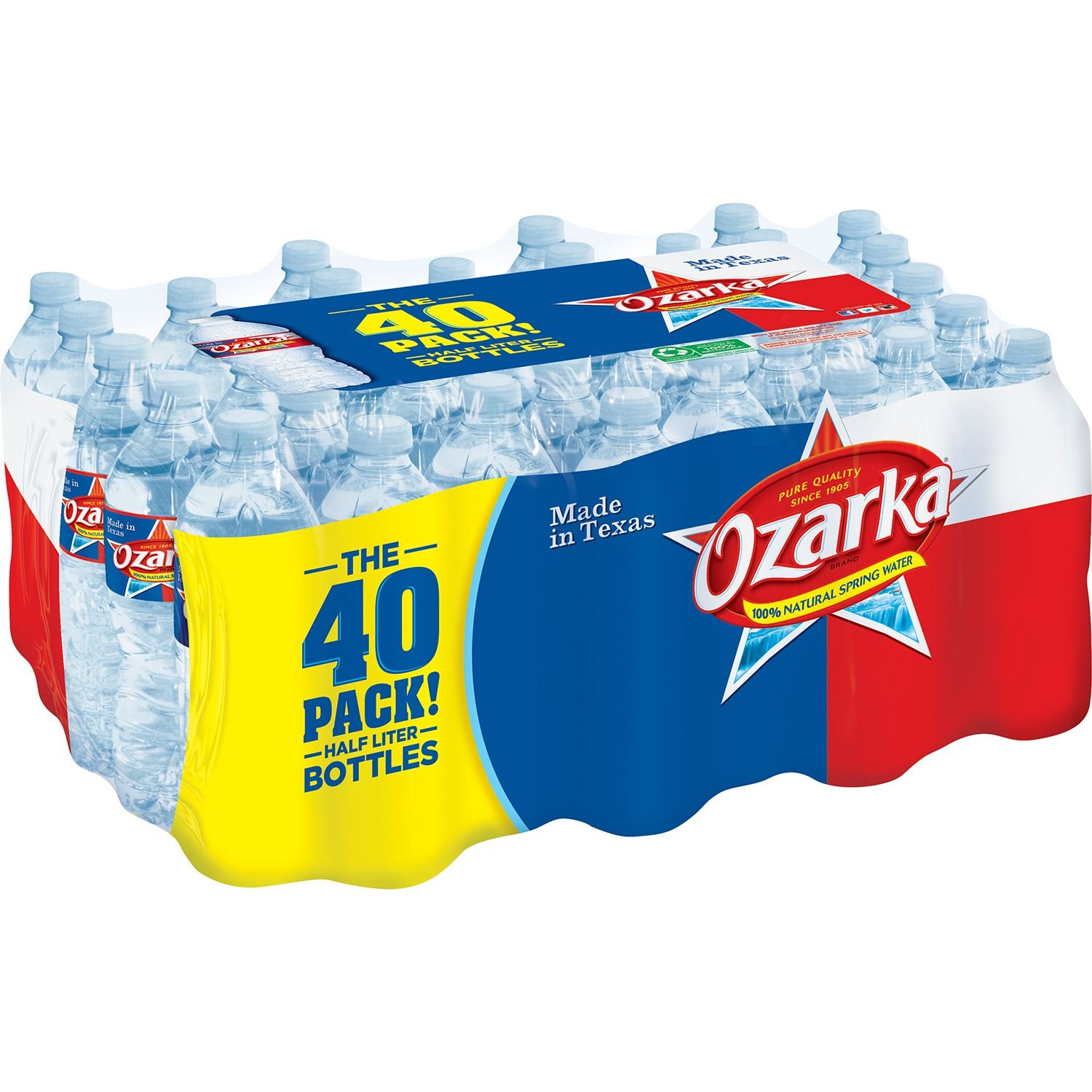 Ozarka 100 Natural Spring Water (16.9 fl. oz. bottles, 40 pk.) Amazon