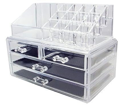 Amazon Com Aidou Jewelry Display Box Case Makeup Case Acrylic