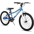 Hiland 20 Inch Kids Mountain Bike for Boys, Girls, Single Speed Kids Bicycles with Dual Handbrakes and Kickstand, Multiple Colors