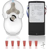 99122 99123 99600 Universal Ceiling Fan Remote Control Kit for Hunter | 3-Speed and Dimmer Light Control, Easy DIY Install, Replacement for Hunter Hampton Bay Harbor Breeze Litex and More Brands