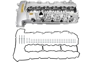 Tektall N54 Upgraded Aluminum Engine Valve Cover Kit Compatible with B-M-W 135i 335i 535i 740i 740Li M2 M235i M240i X6 Z4 L6 3.0L, OE# 11127565284