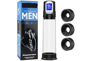 Men's Growth Pump with Strong Suction Vacuum Pump with ED Screen Powerful Electric Vacuum Pump Inch Adjustable Men's Underwea