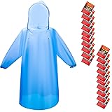 Bruvoalon 6 & 20 Pack Disposable Rain Ponchos for