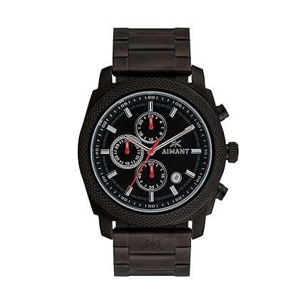 Mens Jackson Black with Black Stainless Steel Bracelet Watch GJA-120S1-11B