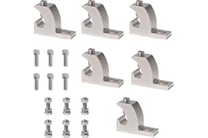 EVARSOL 6Pcs Grounding Lug Aluminum Lay in Connector Grounding Posts Ground Wire Clamp AWG Screw Terminal for PV Solar Panel Ground Loop Ground Pool Bonding Ground Conduits Grounding Support 4-14 Wire Range