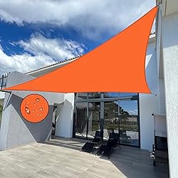 Jneaicn Shade Sail Waterproof Sun Canopy Triangle
