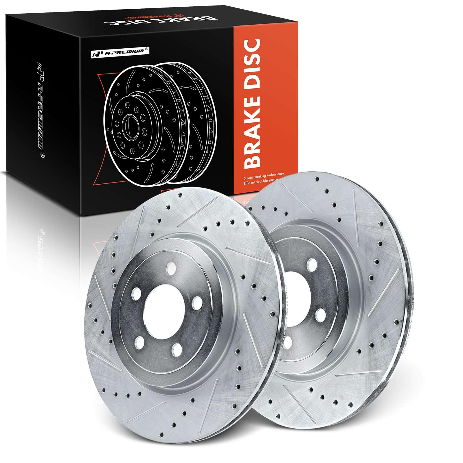 StopTech 05-13 Chrysler300/300C / 09-12 Dodge Challenger Rear Right Drilled & Slotted Rotor main image 1